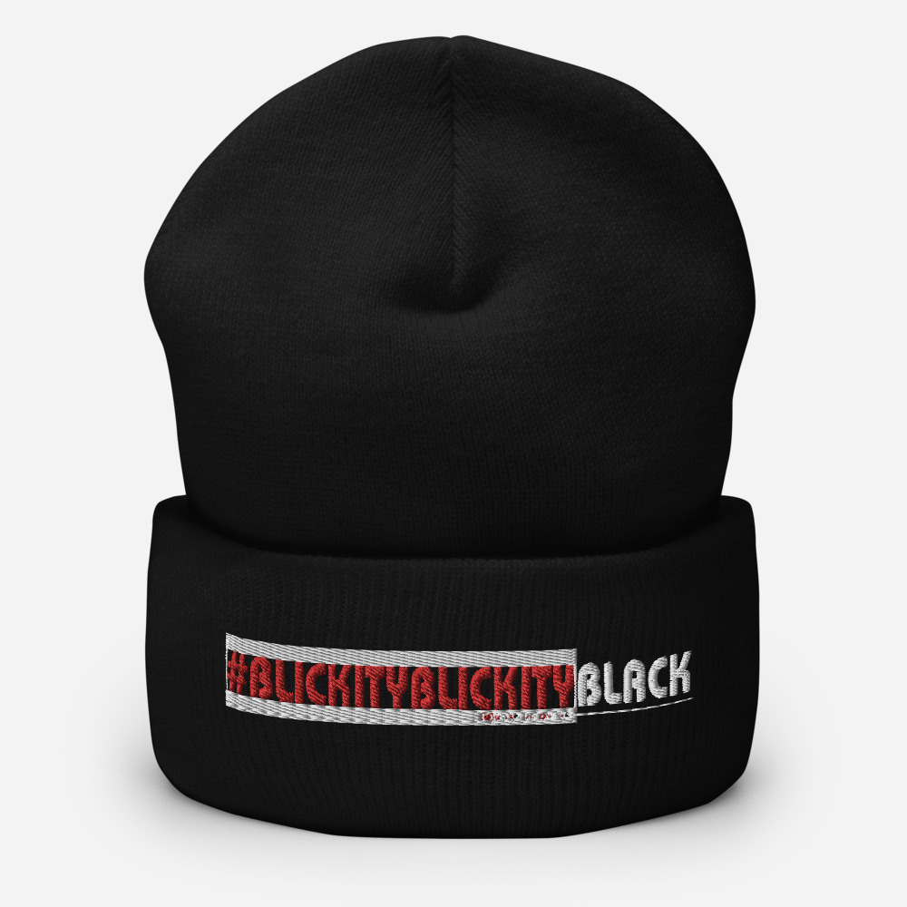#BLICKITYBLICKITYBLACK Beanie - Image 2