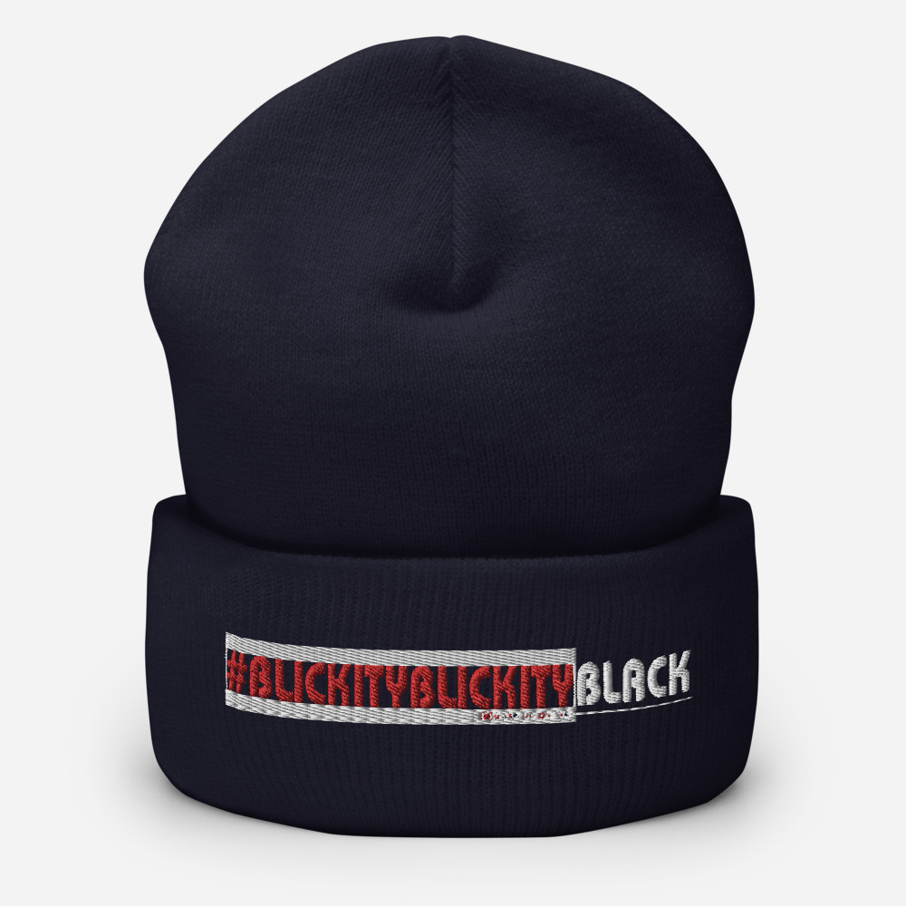#BLICKITYBLICKITYBLACK Beanie - Image 3