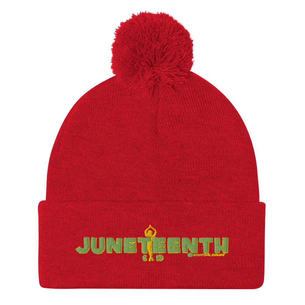 Juneteenth Pom-Pom Beanie