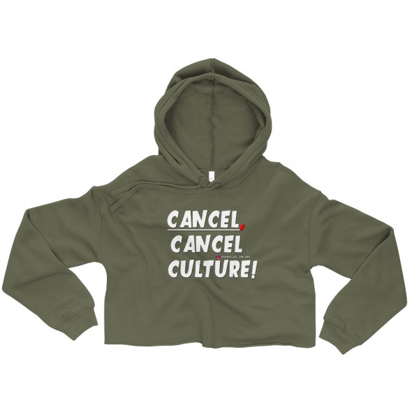 CANCEL CANCEL CULTURE Crop Hoodie - Image 3