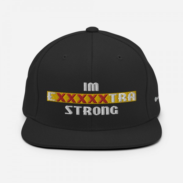 IM EXXXXXXTRA strong Snapback Hat - Image 17