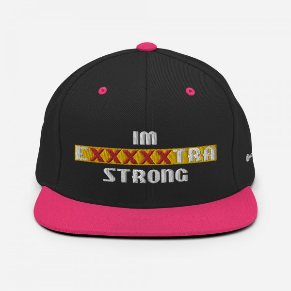 IM EXXXXXXTRA strong Snapback Hat - Image 8