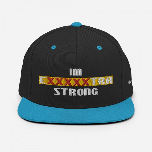 IM EXXXXXXTRA strong Snapback Hat - Image 11