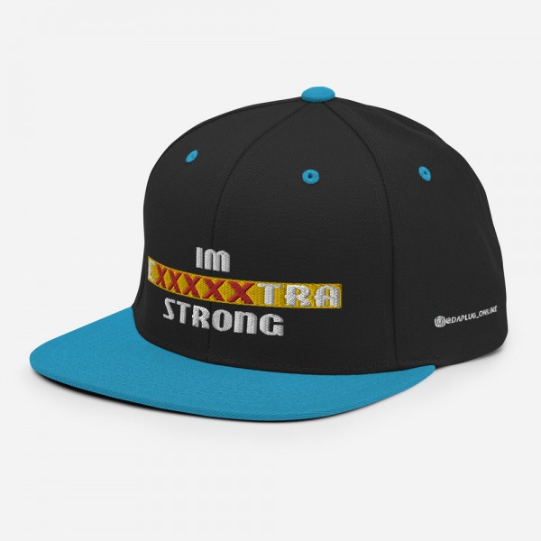 IM EXXXXXXTRA strong Snapback Hat - Image 13
