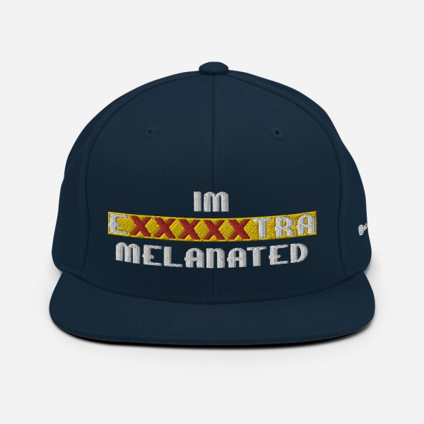 IM EXXXXXXTRA melanated Snapback Hat - Image 2