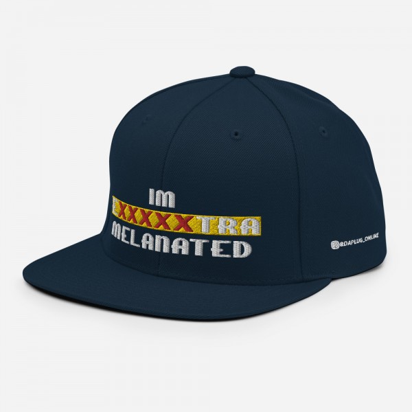 IM EXXXXXXTRA melanated Snapback Hat - Image 4