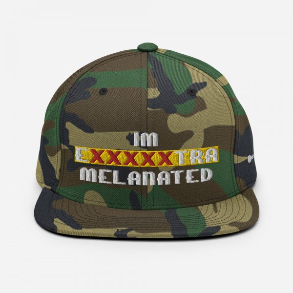IM EXXXXXXTRA melanated Snapback Hat - Image 38