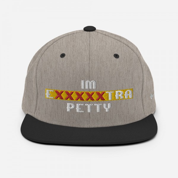 IM EXXXXXXTRA petty Snapback Hat - Image 44