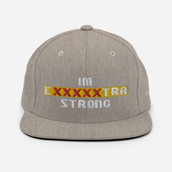 IM EXXXXXXTRA strong Snapback Hat - Image 52