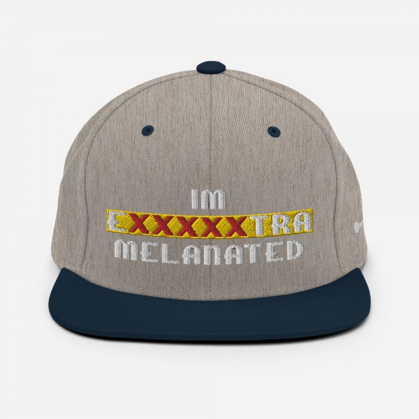 IM EXXXXXXTRA melanated Snapback Hat - Image 50