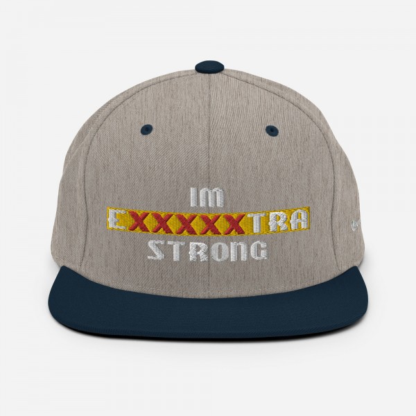 IM EXXXXXXTRA strong Snapback Hat - Image 49