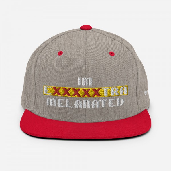 IM EXXXXXXTRA melanated Snapback Hat - Image 47