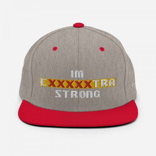 IM EXXXXXXTRA strong Snapback Hat - Image 46