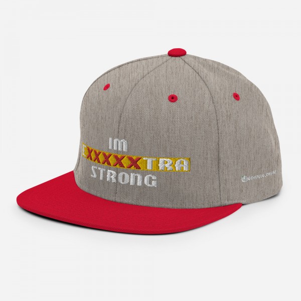 IM EXXXXXXTRA strong Snapback Hat - Image 48
