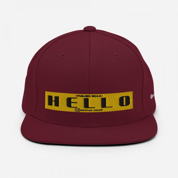 Hello Snapback Hat - Image 3