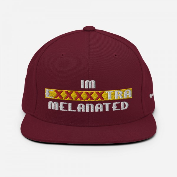 IM EXXXXXXTRA melanated Snapback Hat - Image 5