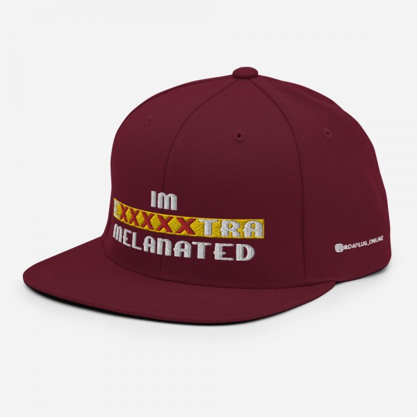 IM EXXXXXXTRA melanated Snapback Hat - Image 7