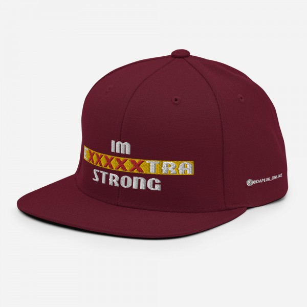 IM EXXXXXXTRA strong Snapback Hat - Image 7