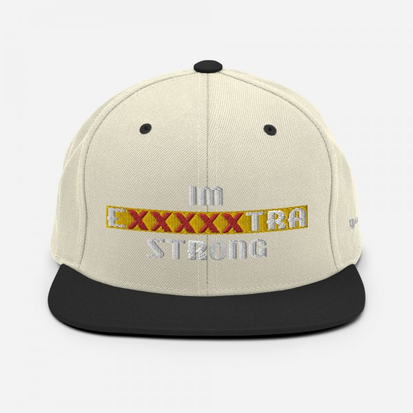 IM EXXXXXXTRA strong Snapback Hat - Image 58