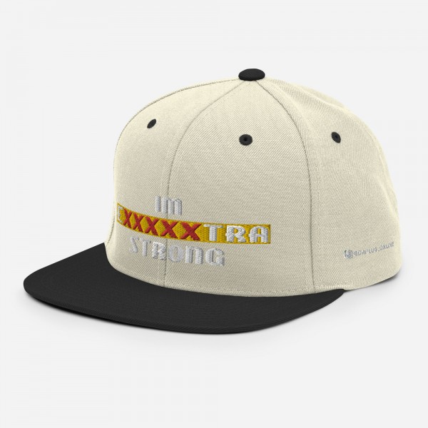 IM EXXXXXXTRA strong Snapback Hat - Image 60