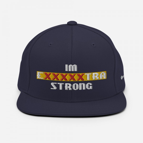 IM EXXXXXXTRA strong Snapback Hat - Image 34