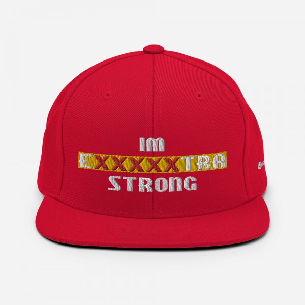 IM EXXXXXXTRA strong Snapback Hat - Image 28