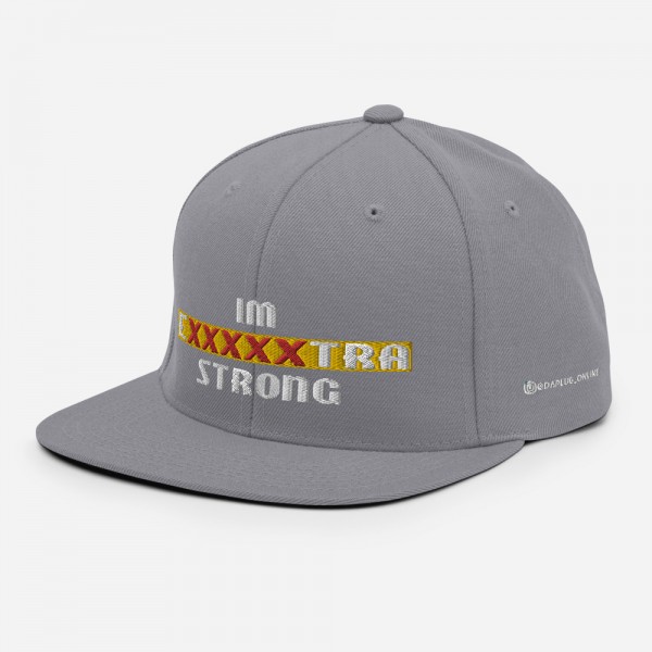 IM EXXXXXXTRA strong Snapback Hat - Image 57