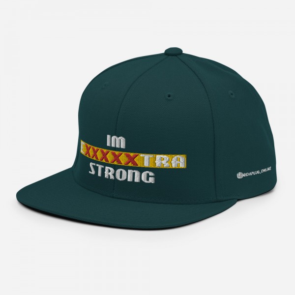 IM EXXXXXXTRA strong Snapback Hat - Image 16
