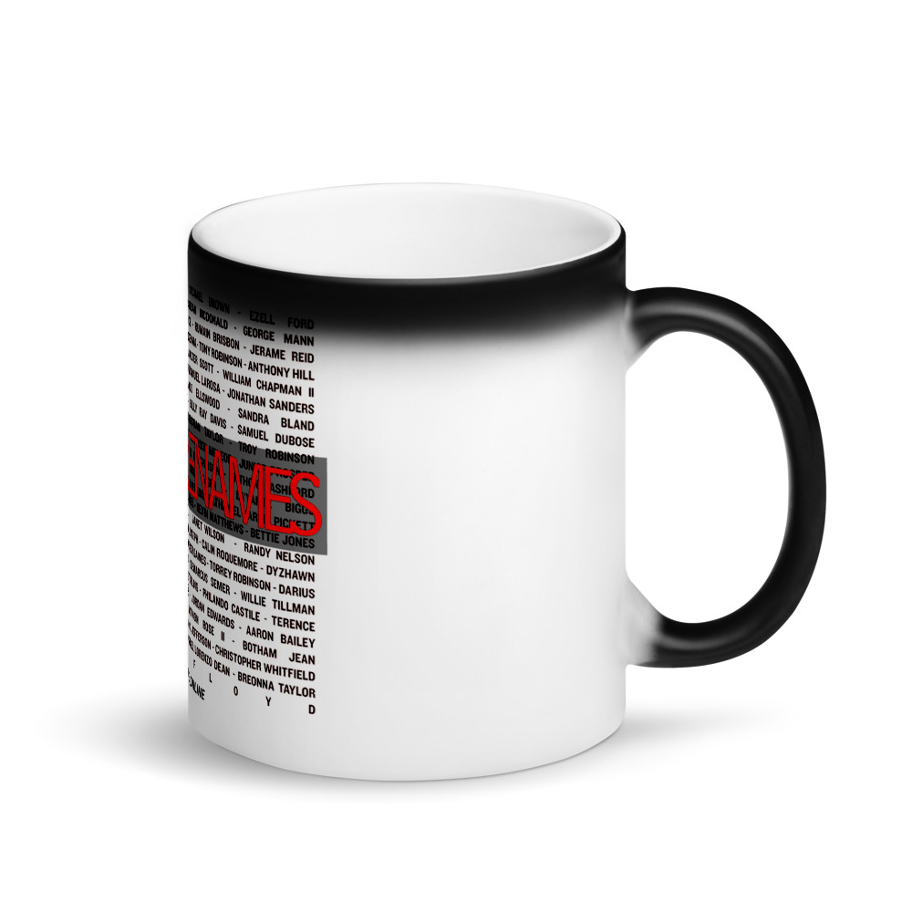 #NoMoreNames Matte Black Mug - Image 2