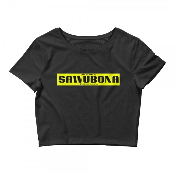 Sawubona Women’s Crop Tee - Image 2