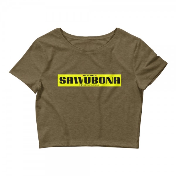 Sawubona Women’s Crop Tee - Image 3