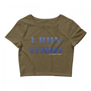 I Run This Crop Tee
