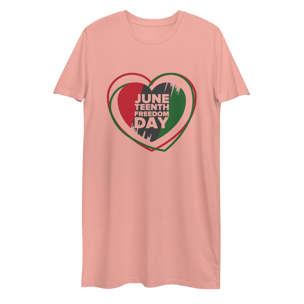 Juneteenth Heart cotton t-shirt dress - Image 3