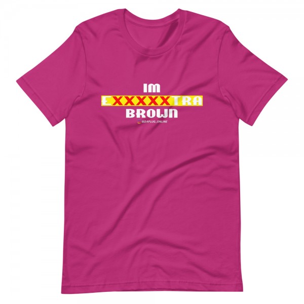 IM EXXXXXXTRA brown (white) T-Shirt - Image 9