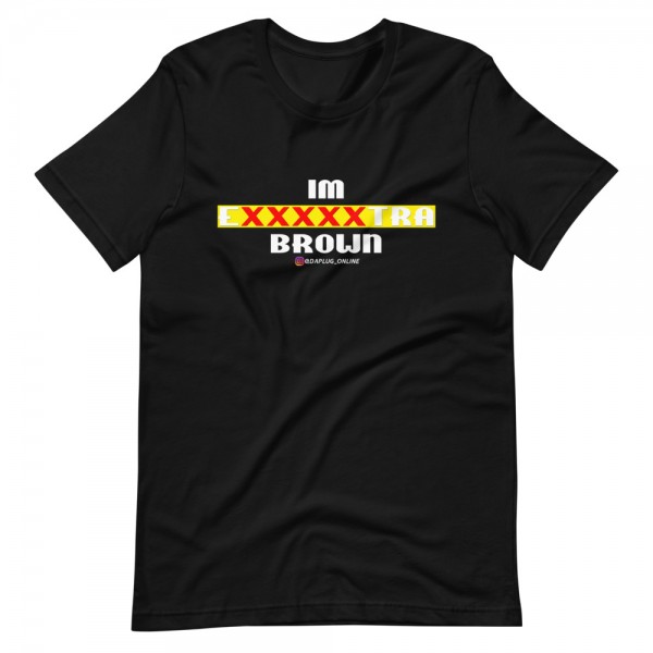 IM EXXXXXXTRA brown (white) T-Shirt - Image 2