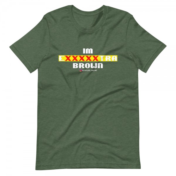 IM EXXXXXXTRA brown (white) T-Shirt - Image 11