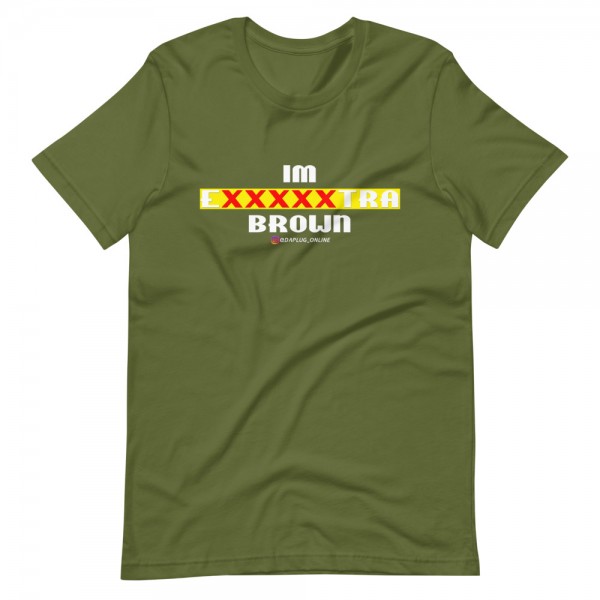 IM EXXXXXXTRA brown (white) T-Shirt - Image 12