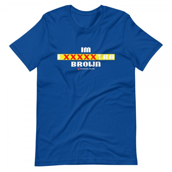 IM EXXXXXXTRA brown (white) T-Shirt - Image 7