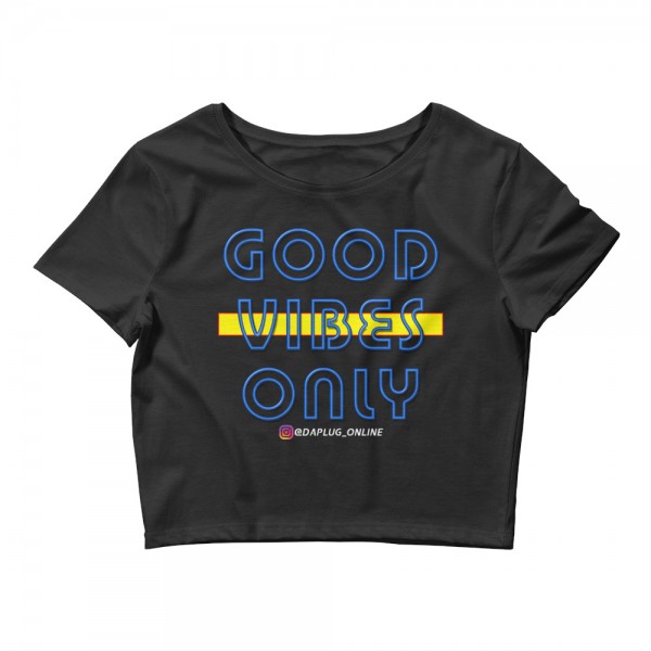 Good Vibes Only Crop Tee - Image 2