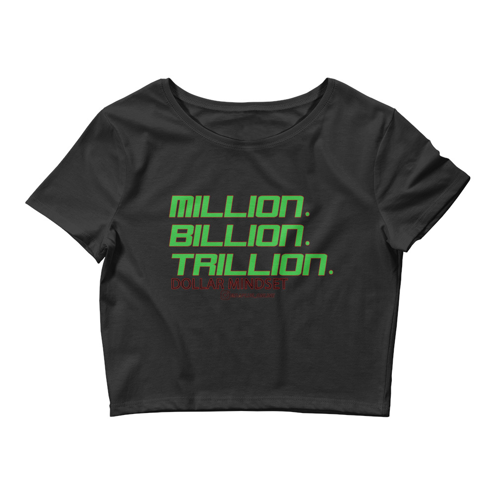MILLION BILLION TRILLION Crop Tee - Image 2