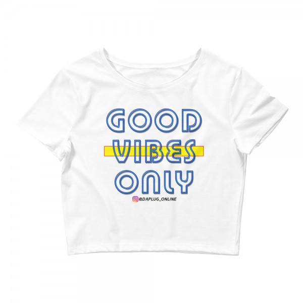 Good Vibes Only Crop Tee