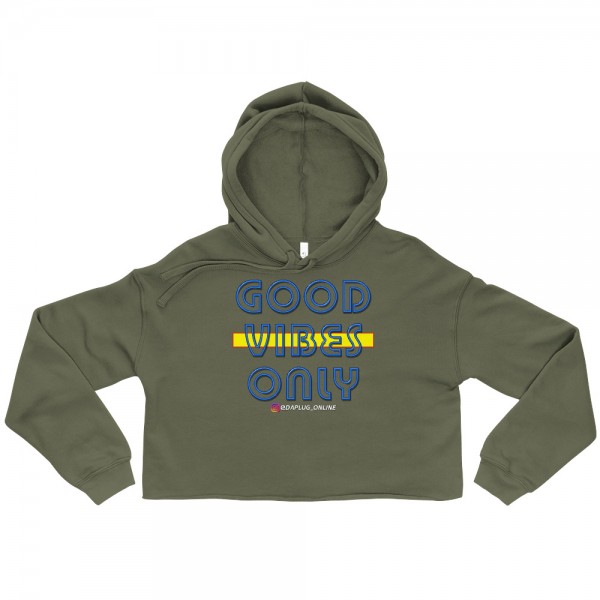 Good Vibes Only Crop Hoodie - Image 3