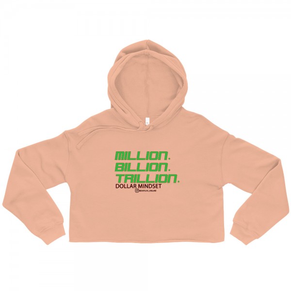 MILLION BILLION TRILLION Crop Hoodie - Image 4