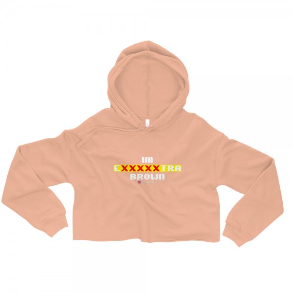 IM EXXXXXXTRA brown Crop Hoodie - Image 4