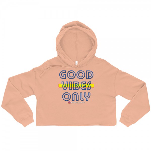 Good Vibes Only Crop Hoodie - Image 4