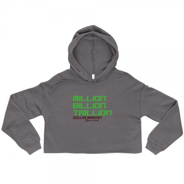 MILLION BILLION TRILLION Crop Hoodie