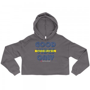 Good Vibes Only Crop Hoodie