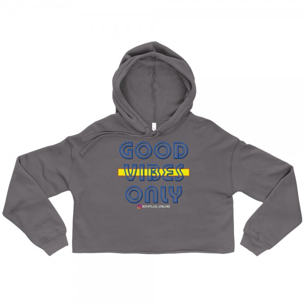 Good Vibes Only Crop Hoodie