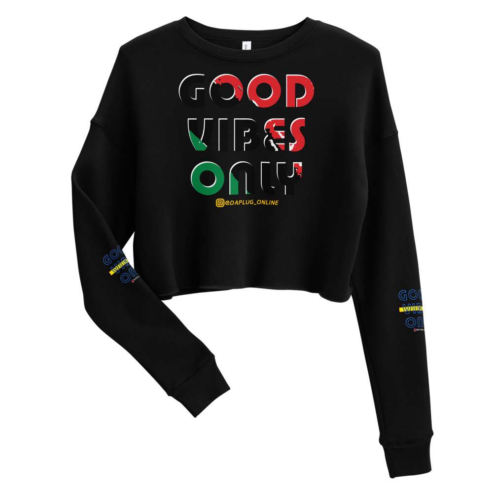 Good Vibes Only Crop Sweatshirt - Image 2