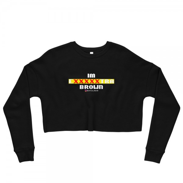 IM EXXXXXXTRA Brown Crop Sweatshirt